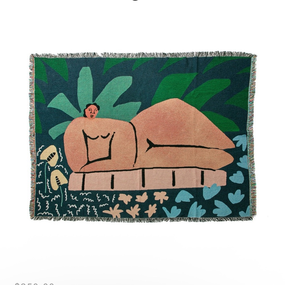 Artistic Woven Tapestry Blanket by lilian Martinez